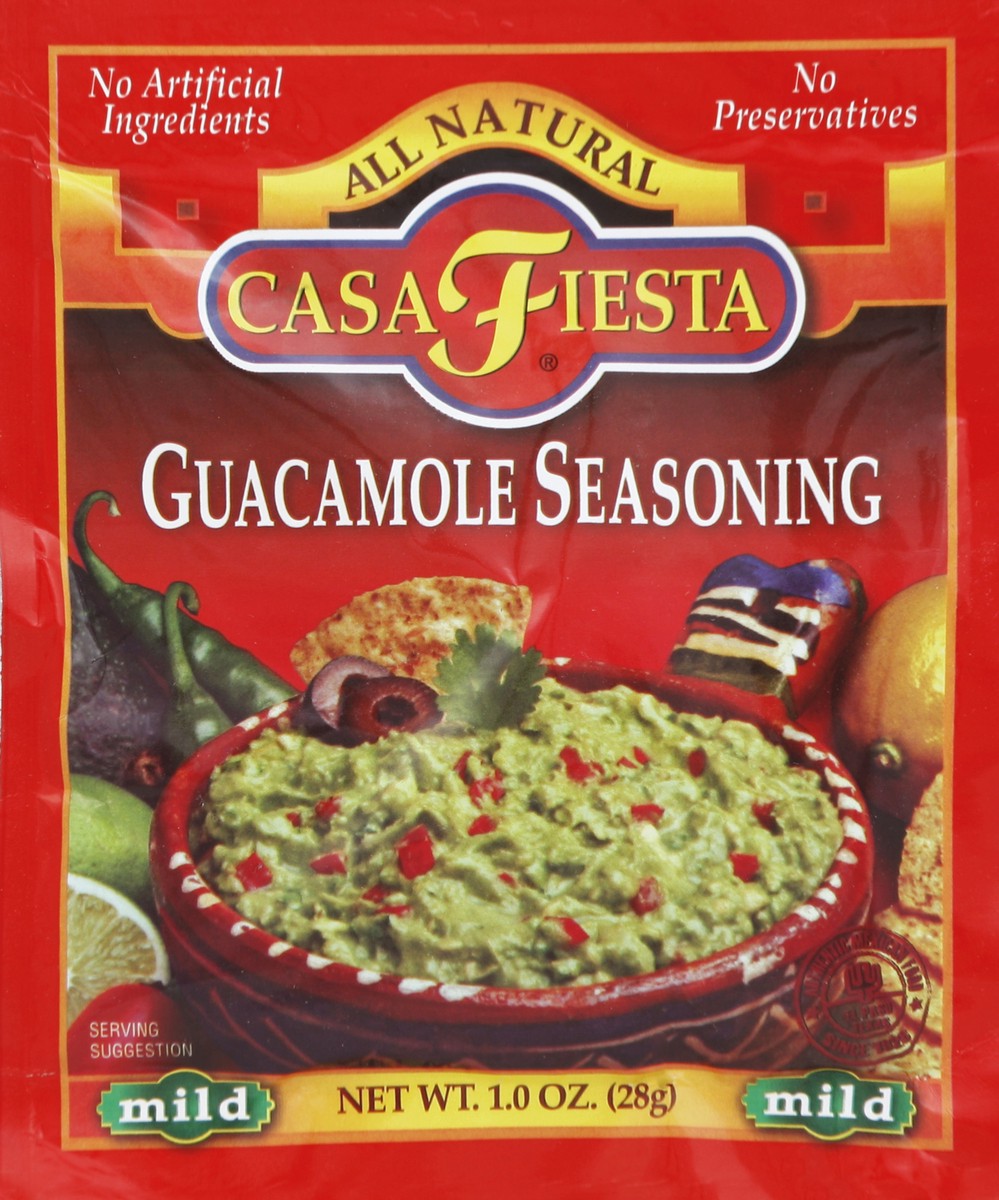 slide 2 of 2, Casa Fiesta Guacamole Seasoning Mix, Mild, 1 oz