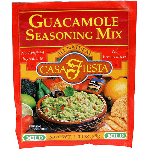 slide 1 of 2, Casa Fiesta Guacamole Seasoning Mix, Mild, 1 oz