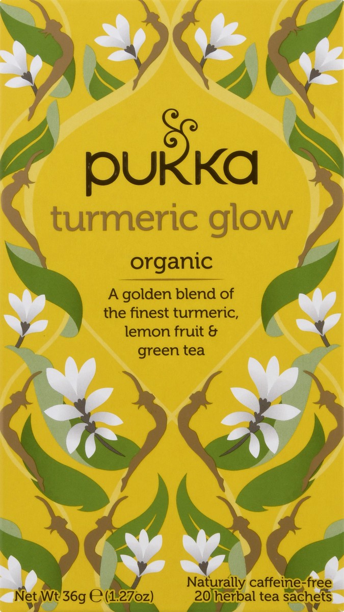 slide 1 of 12, Pukka Organic Herbal Tea Tumeric Glow Tea, 20 Tea Bags - 20 ct, 20 ct