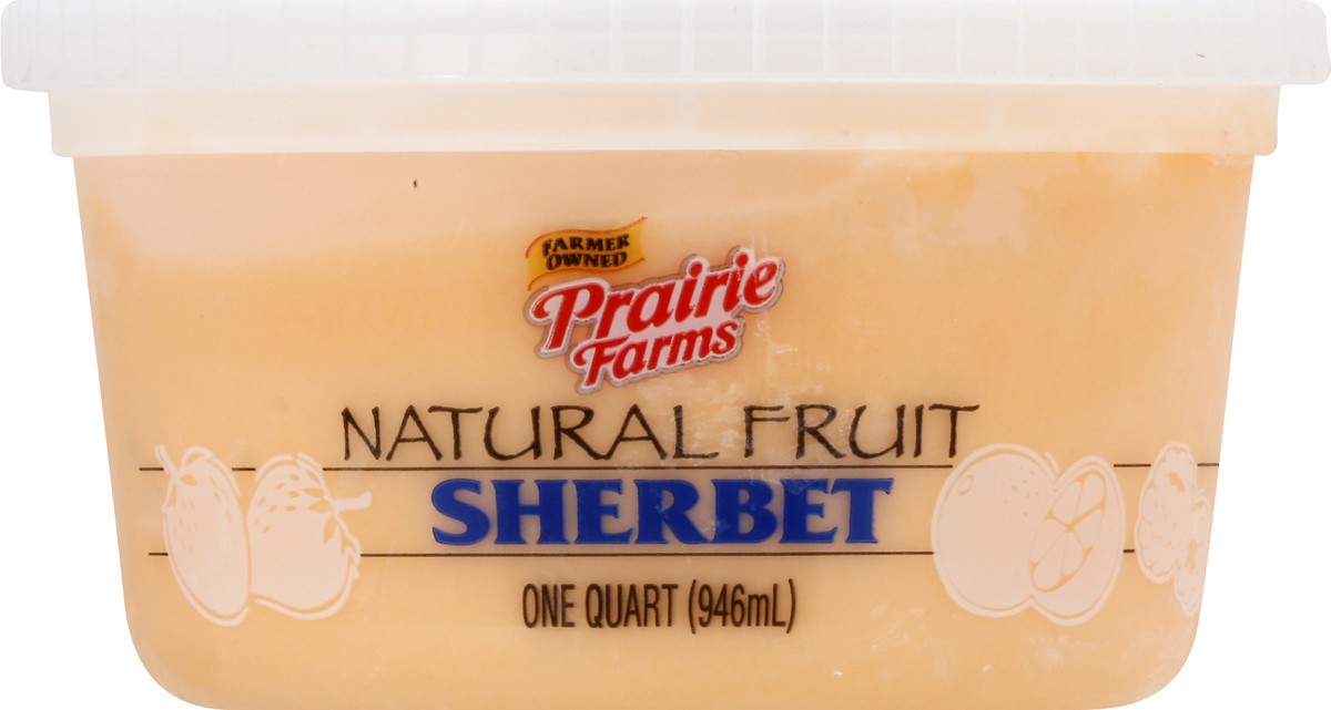 slide 5 of 9, Prairie Farms Natural Fruit Orange Sherbet 1 qt, 1 qt