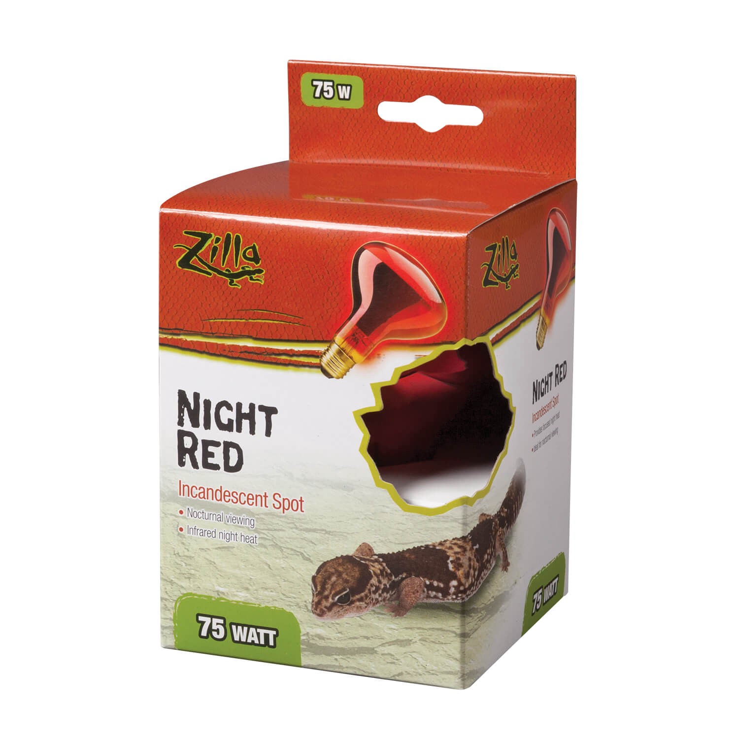 slide 2 of 6, Zilla Incandescent Spot Bulbs Night Red 75 Watts, 1 ct