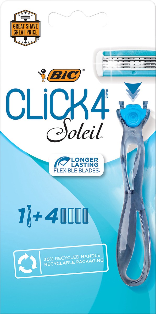 slide 3 of 3, BIC Soleil Bella Click, 4 ct