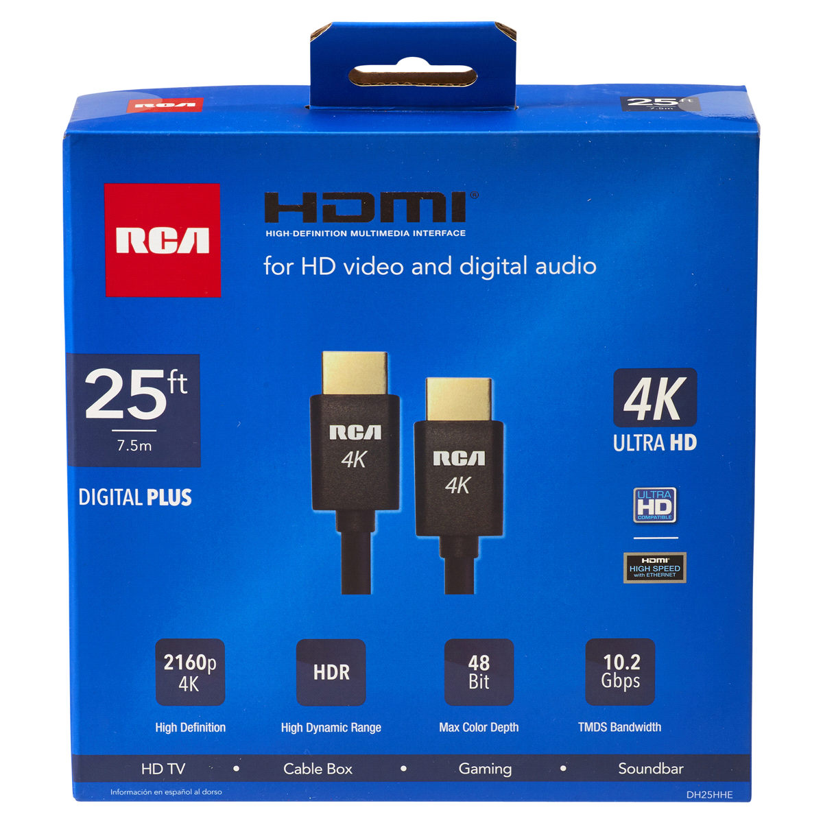 slide 1 of 5, RCA 25' Digital + HDMI Cable DH25HHF, 25 ft