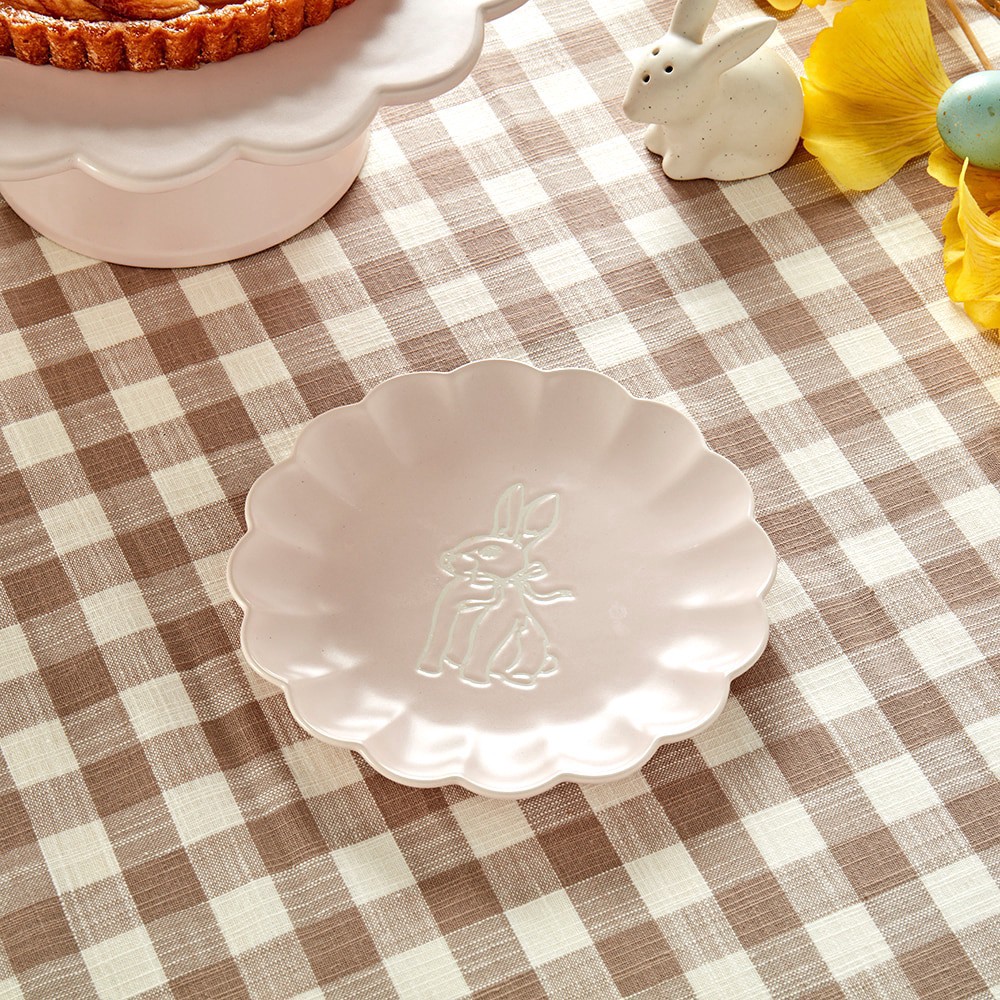 slide 3 of 4, SDS for HD Designs Scalloped Dessert Plate - Bunny, 7 in