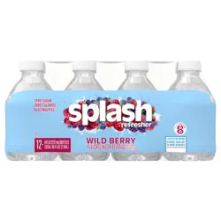 Splash Refresher Wild Berry Flavored Water- 8 oz