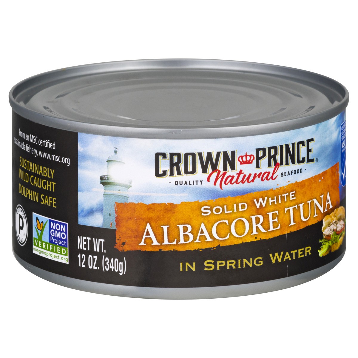 slide 9 of 9, Crown Prince Tuna Albacore Spring Wa, 12 oz