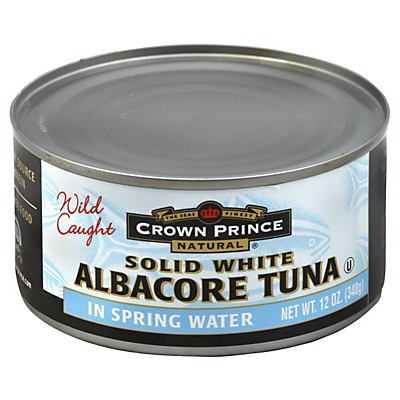 slide 1 of 1, Crown Prince Natural Solid White Albacore Tuna in Water, 12 oz