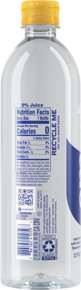 slide 3 of 7, smartwater passionfruit mango Bottle, 23.7 fl oz, 23.7 fl oz