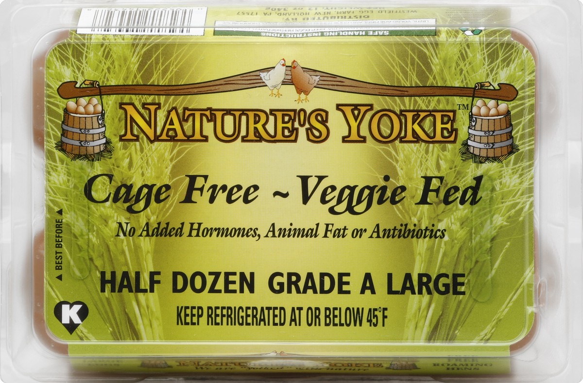 slide 2 of 4, Nature's Yoke Eggs 6 ea, 6 ct