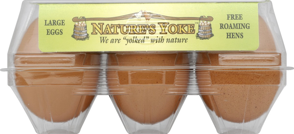 slide 1 of 4, Nature's Yoke Eggs 6 ea, 6 ct