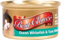 Best Choice Ocean Whitefish & Tuna Dinner Canned Cat Food