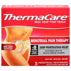 ThermaCare Pain Therapy Menstrual Heatwraps 3 ea