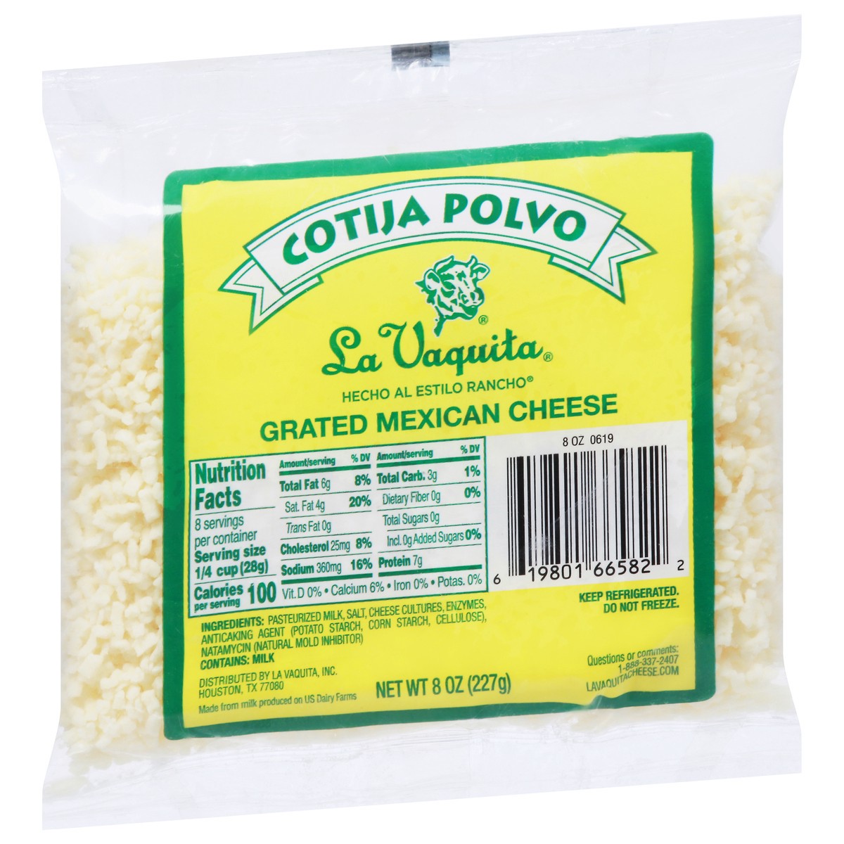 slide 5 of 11, La Vaquita Cotija Polvo Cheese, 8 oz