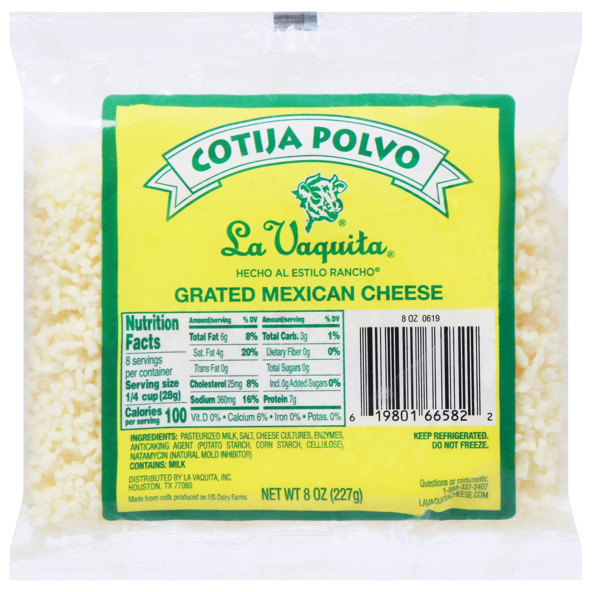 slide 3 of 11, La Vaquita Cotija Polvo Cheese, 8 oz