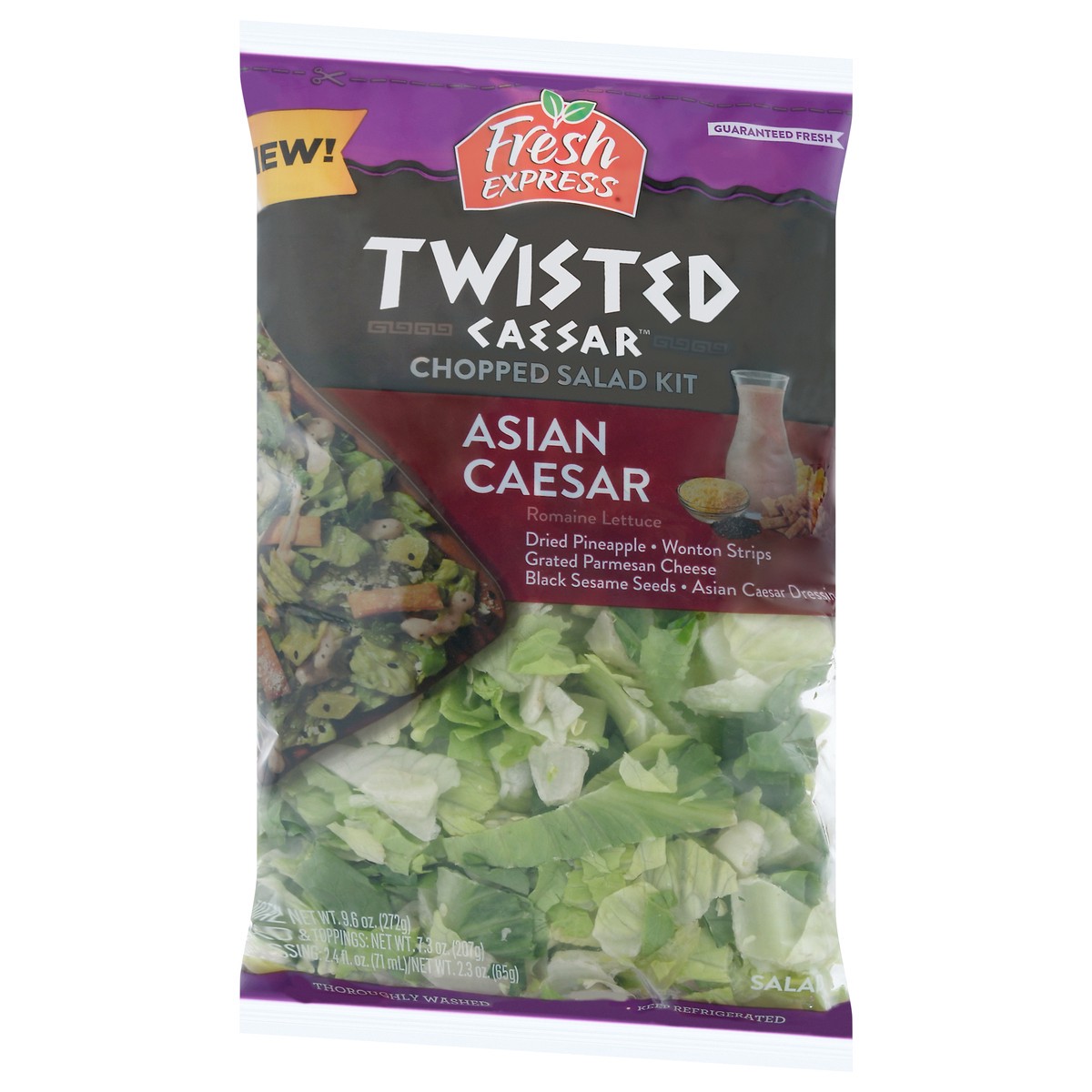 slide 9 of 9, Fresh Express Twisted Asian Caesar Chopped Salad Kit, 1 ct