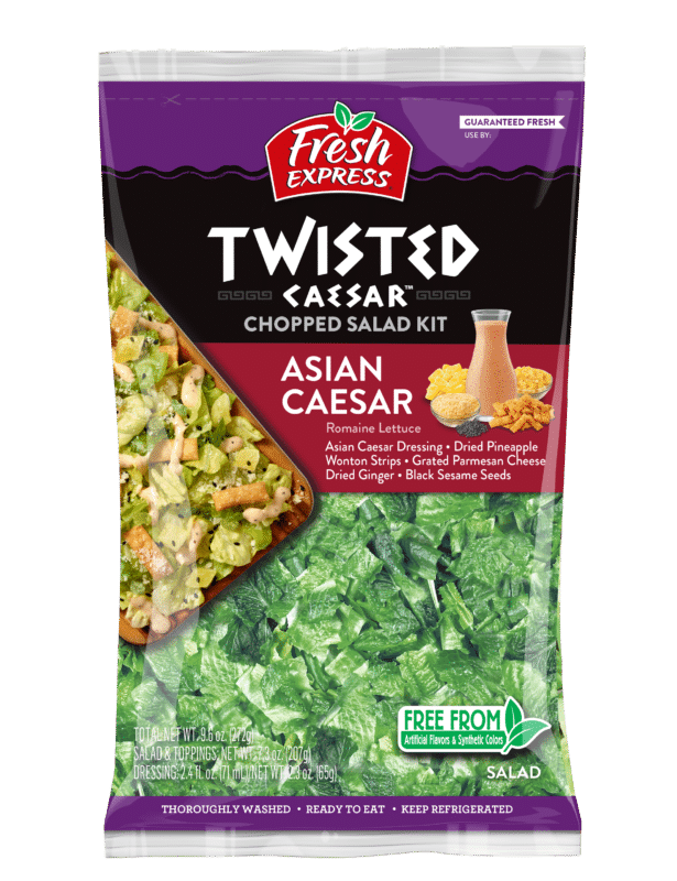 slide 1 of 9, Fresh Express Twisted Asian Caesar Chopped Salad Kit, 1 ct