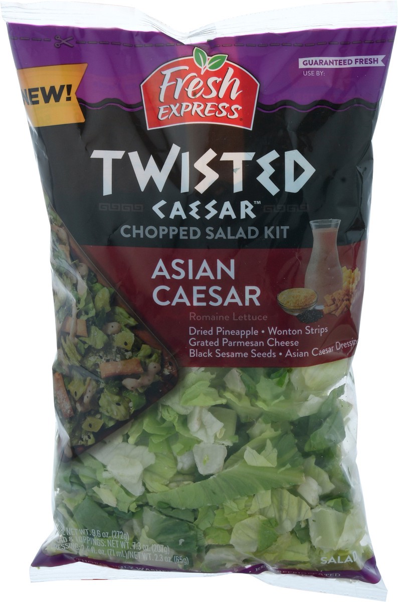 slide 2 of 9, Fresh Express Twisted Asian Caesar Chopped Salad Kit, 1 ct