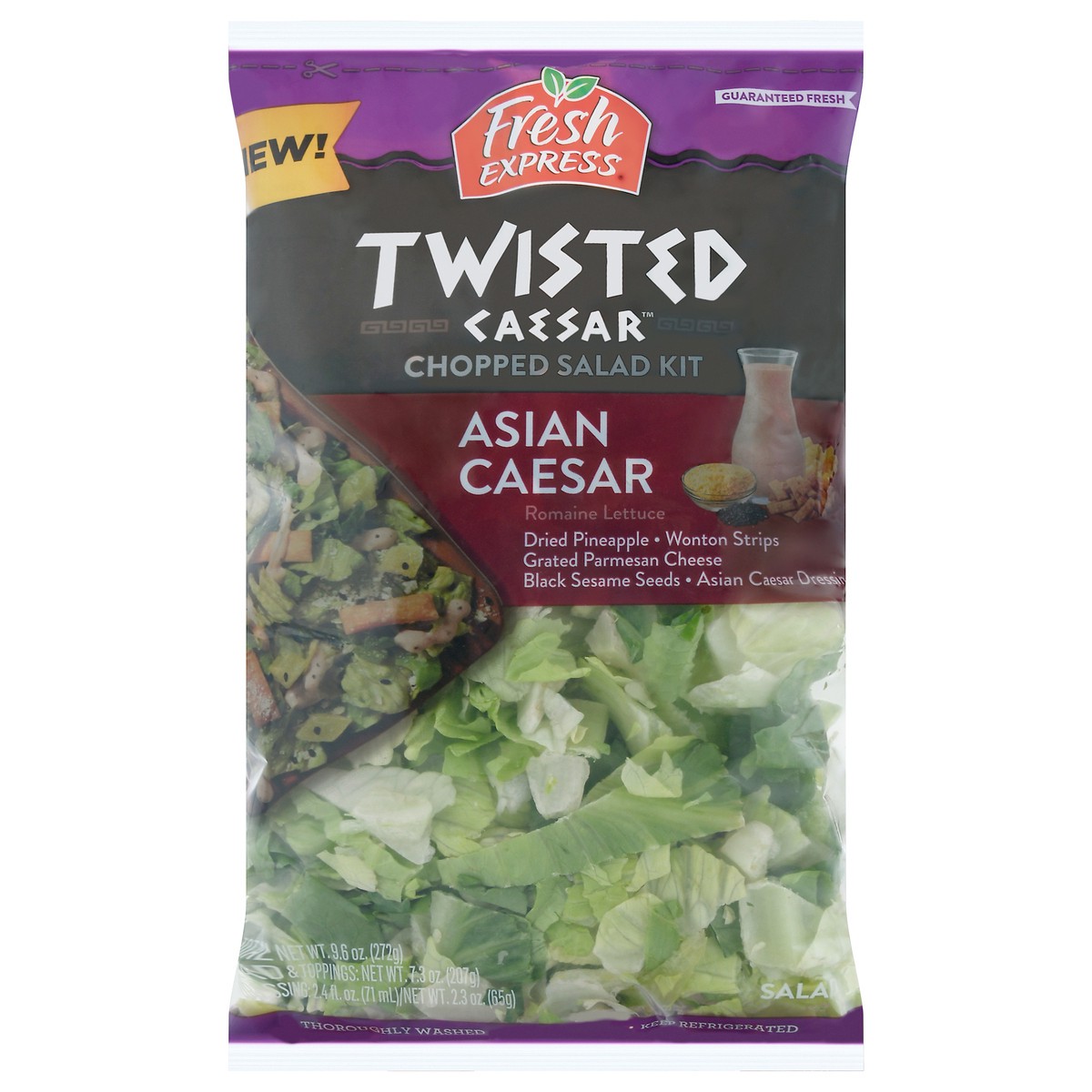 slide 1 of 1, Fresh Express Twisted Asian Caesar, 9.6 oz