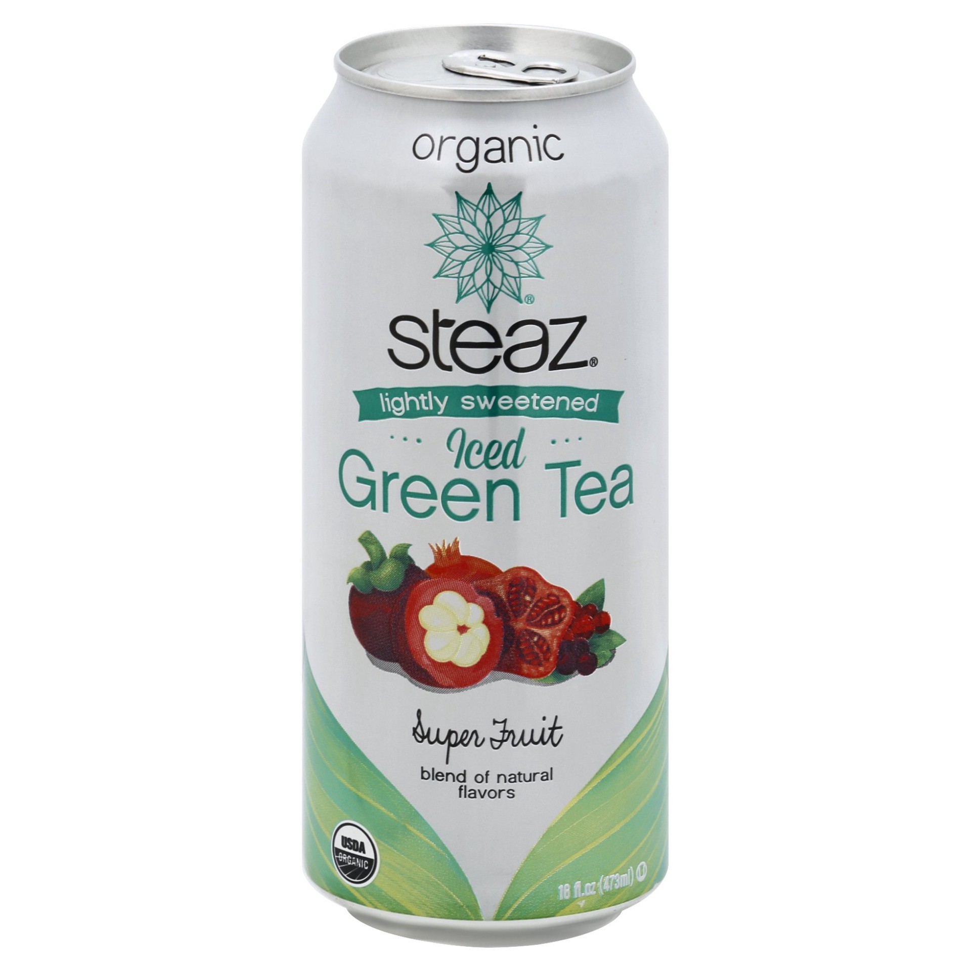 slide 1 of 9, Steaz Super Fruit Green Tea, 16 oz