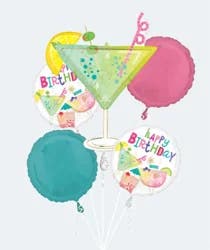 Balloon Bouquet, Cocktail Surprise Birthday - 5 Count