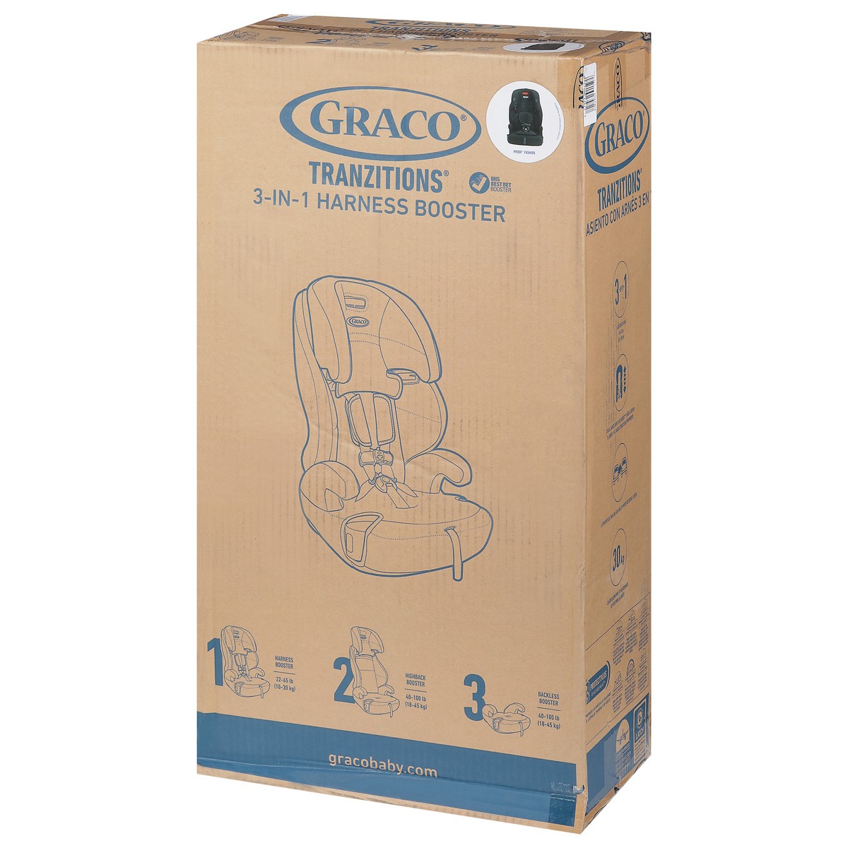 slide 8 of 9, Graco Tranzitions 3-in-1 Harness Booster 1 ea, 1 ct