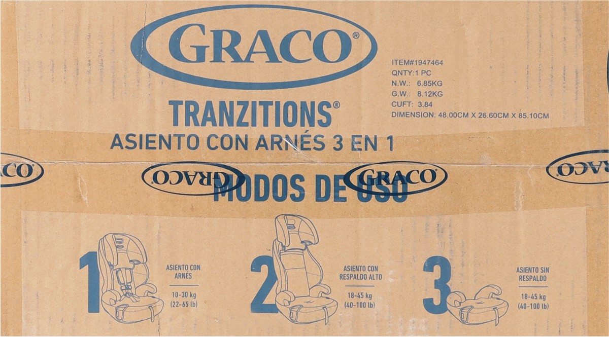 slide 6 of 9, Graco Tranzitions 3-in-1 Harness Booster 1 ea, 1 ct