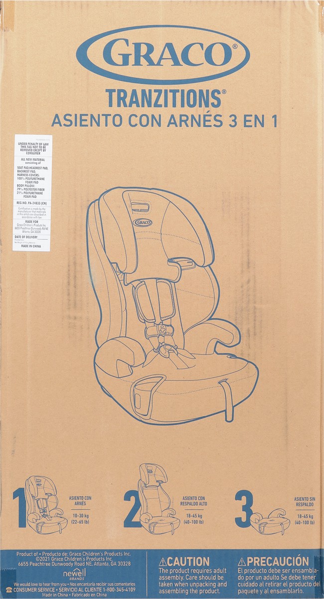 slide 9 of 9, Graco Tranzitions 3-in-1 Harness Booster 1 ea, 1 ct