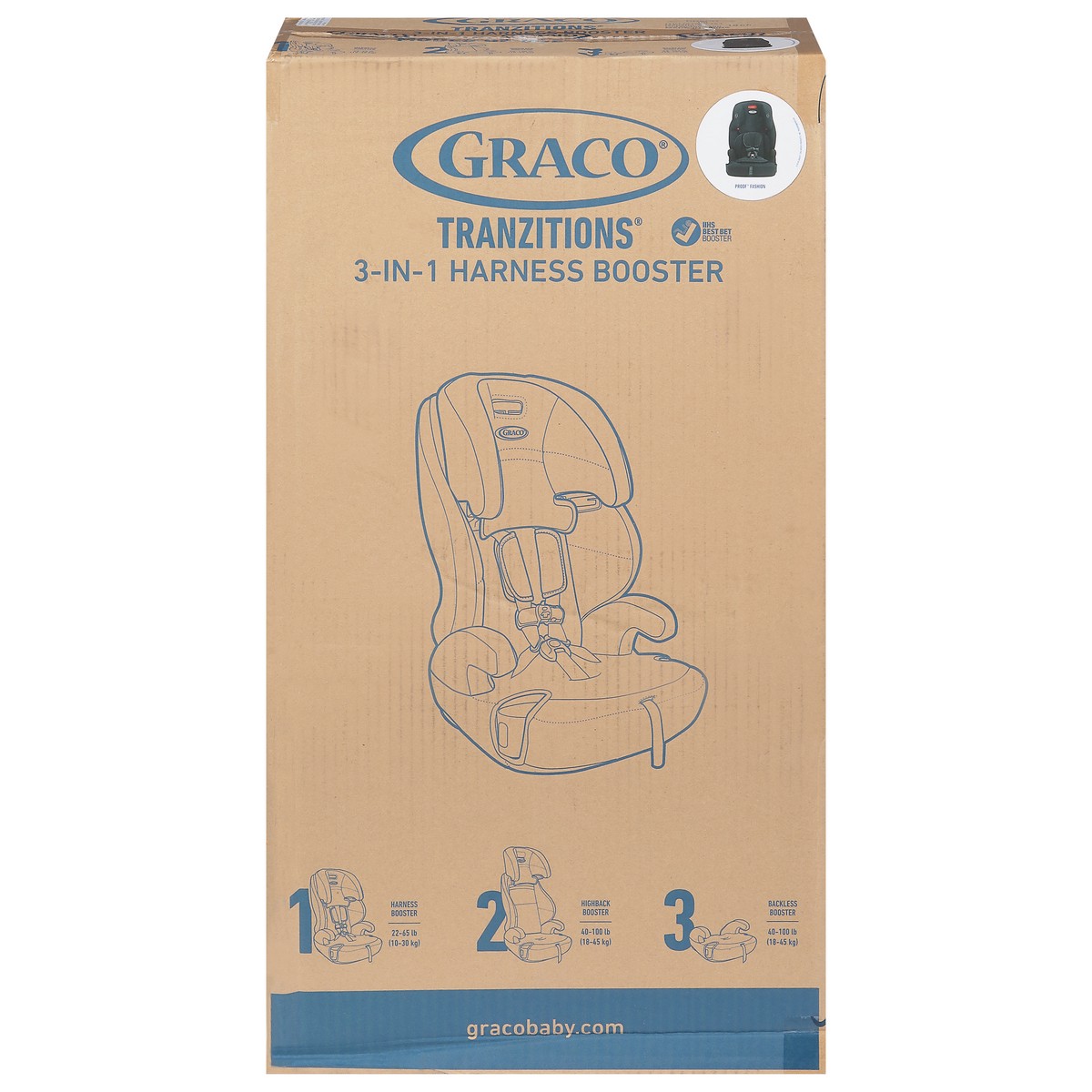 slide 1 of 9, Graco Tranzitions 3-in-1 Harness Booster 1 ea, 1 ct