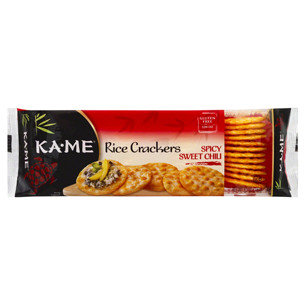 slide 1 of 5, KA-ME Rice Crackers - Spicy Sweet Chili, 3.5 oz