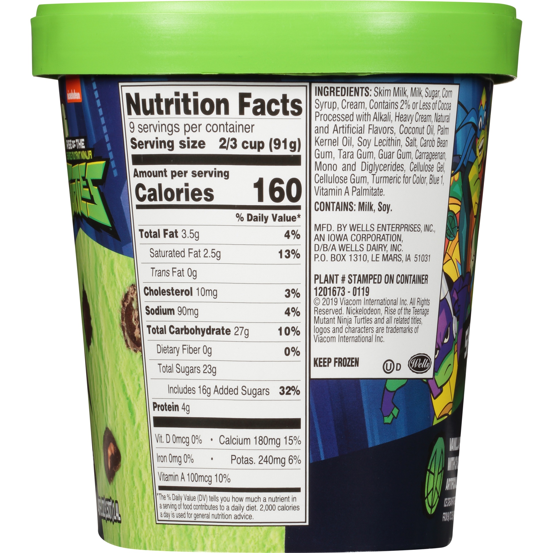 slide 3 of 8, Nickelodeon Rise Of The Teenage Mutant Ninja Turtles Shell Shock Surprise Ice Cream, 48 fl oz