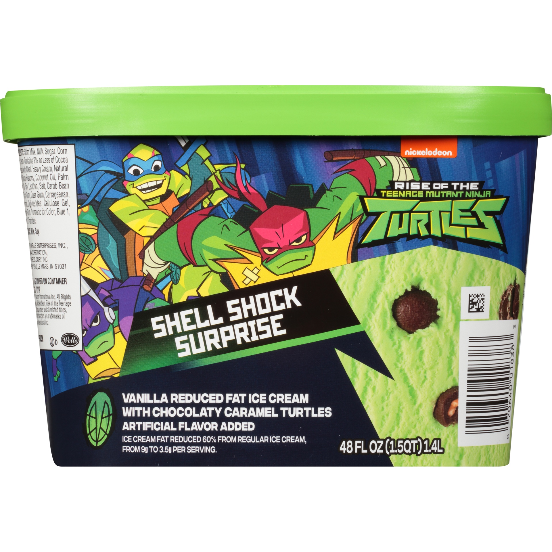 slide 2 of 8, Nickelodeon Rise Of The Teenage Mutant Ninja Turtles Shell Shock Surprise Ice Cream, 48 fl oz