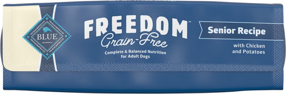 slide 11 of 12, Blue Buffalo Freedom Grain Free Natural Senior Dry Dog Food, Chicken 11-lb, 1 ct