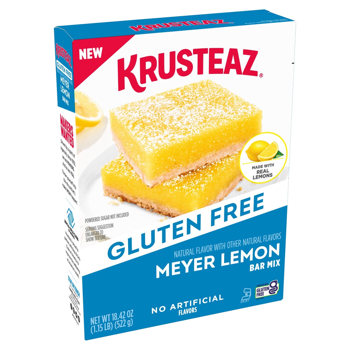 slide 9 of 9, Krusteaz Gluten Free Meyer Lemon Bar Mix, 18.42 oz