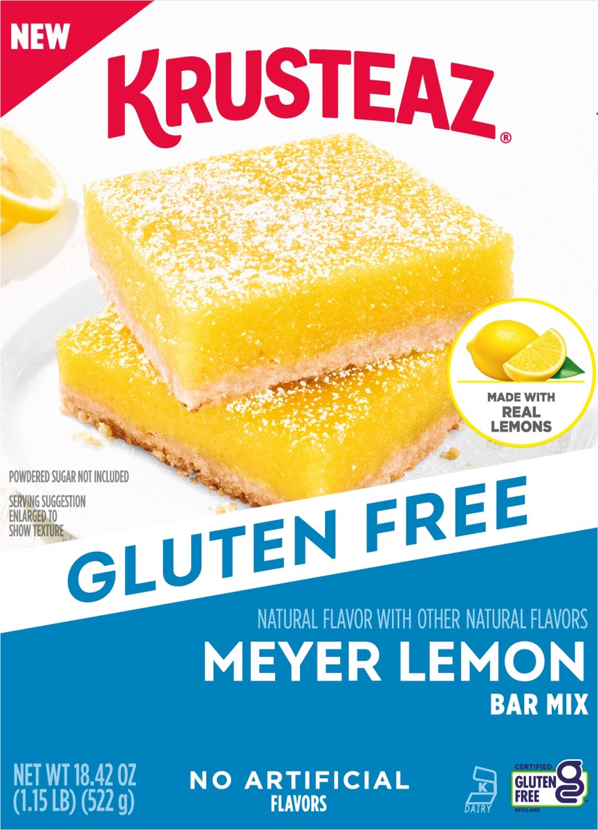 slide 4 of 9, Krusteaz Gluten Free Meyer Lemon Bar Mix, 18.42 oz