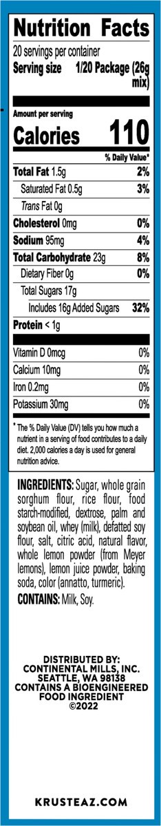 slide 3 of 9, Krusteaz Gluten Free Meyer Lemon Bar Mix, 18.42 oz