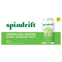 Spindrift Lime Sparkling Water- 8 ct; 12 fl oz