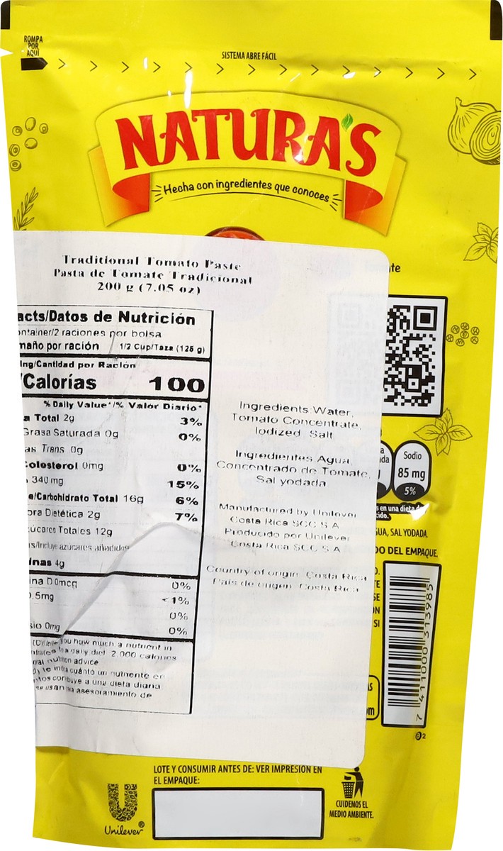 slide 12 of 13, Natura's Tomato Paste 7.1 oz, 210 gram
