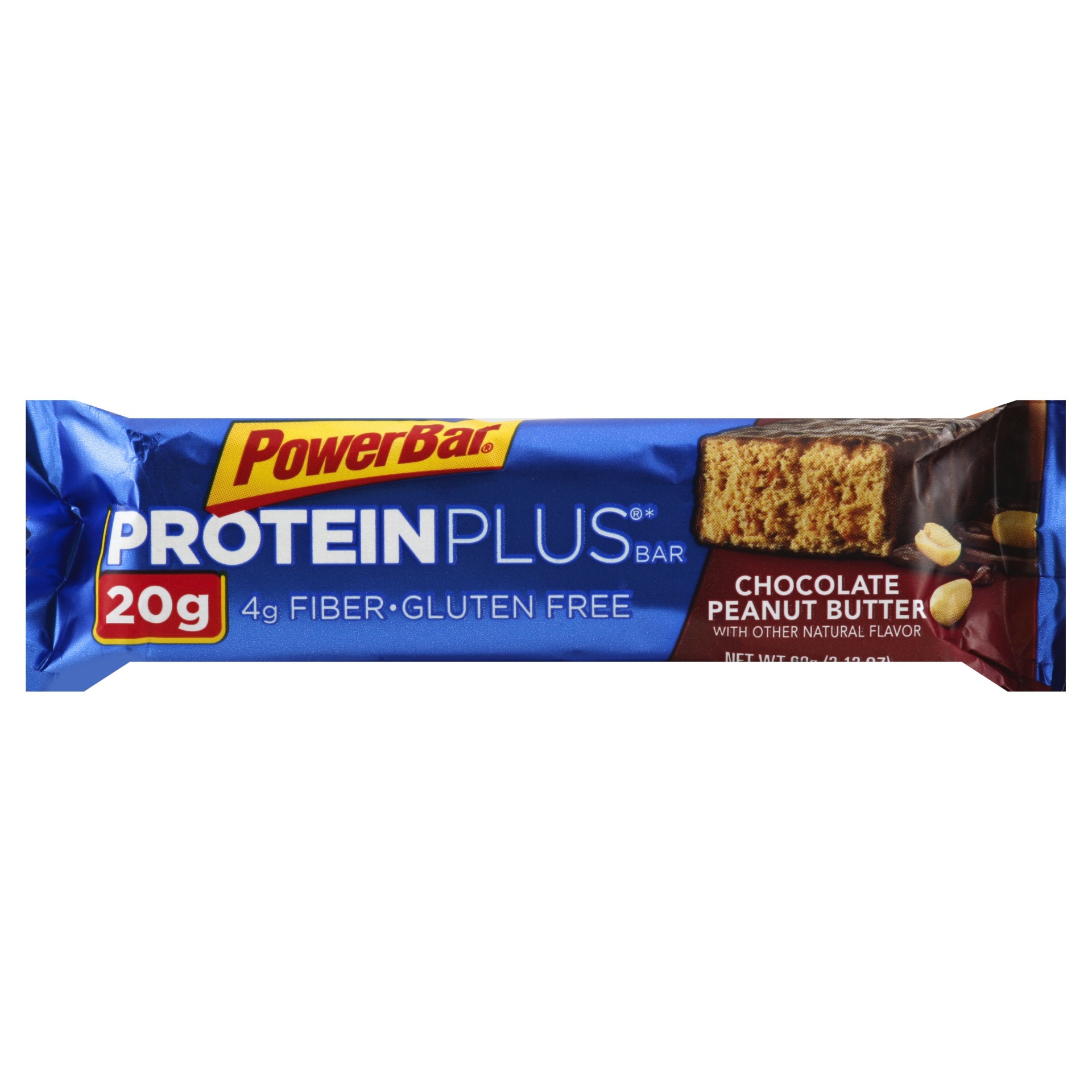 slide 1 of 6, PowerBar Protein Plus Chocolate Peanut Butter Bar, 2.12 oz