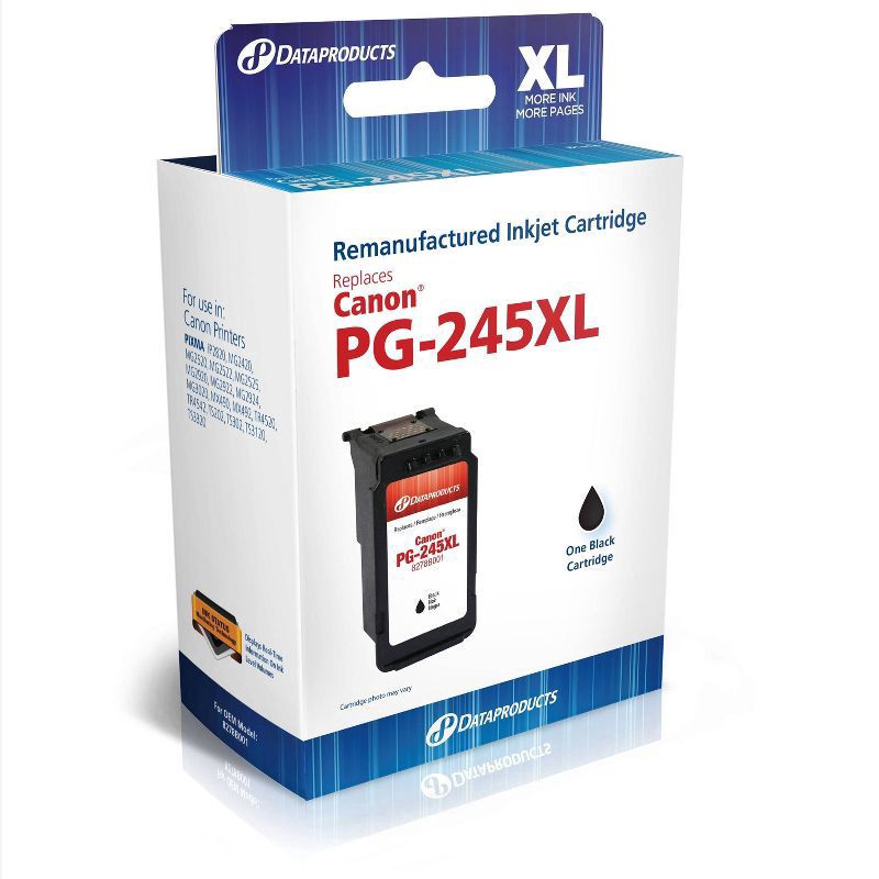 slide 1 of 3, Dataproducts Remanufactured Black XL High Yield Single Ink Cartridge - Compatible with Canon PG-245XL Ink Series - Dataproducts, 1 ct