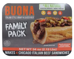 Buona Italian Style Gravy Sliced Beef Family Pack