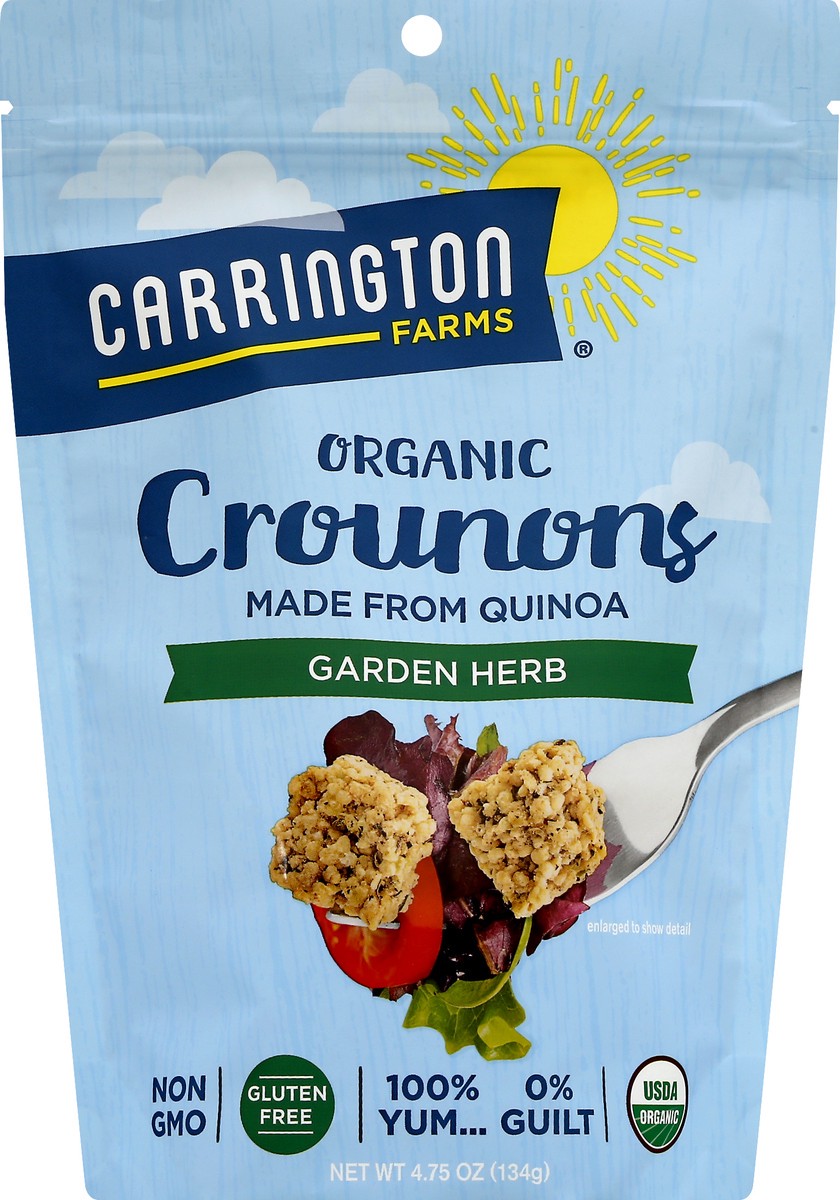 slide 8 of 9, Carrington Farms Crounons - Garden Herb, 4.75 oz