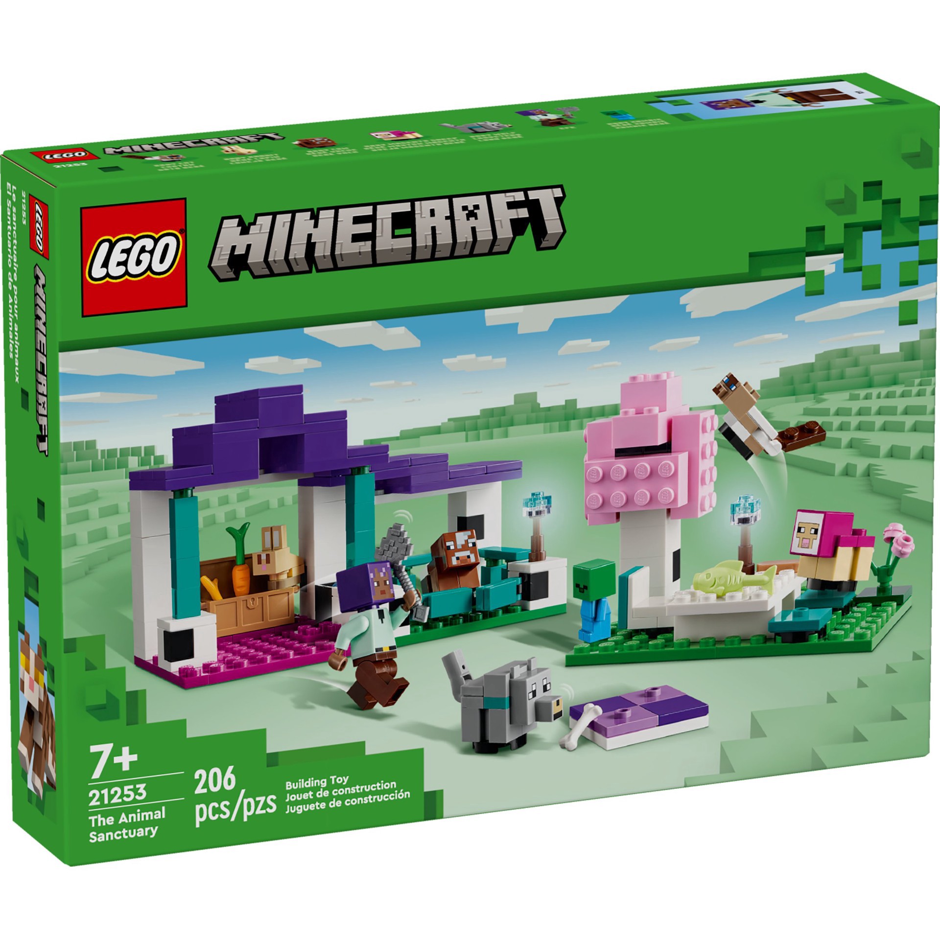 slide 1 of 6, LEGO Minecraft The Animal Sanctuary Set, 1 ct