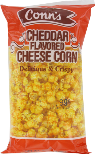 slide 1 of 1, Conn's Cheddar Flavored Cheese Corn, 3.5 oz