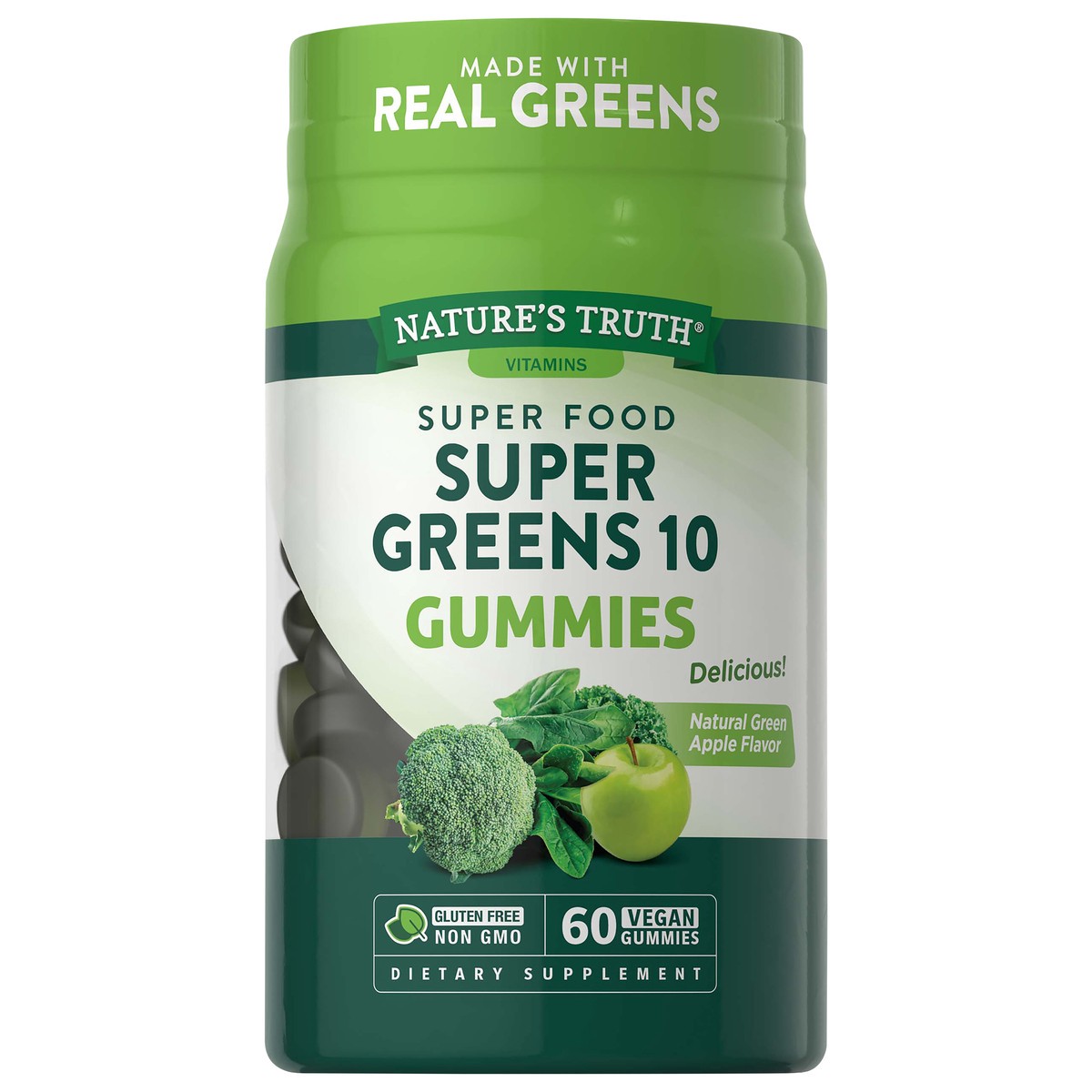 slide 4 of 6, Nature's Truth Natures Truth Super Greens Gummies, 60 ct