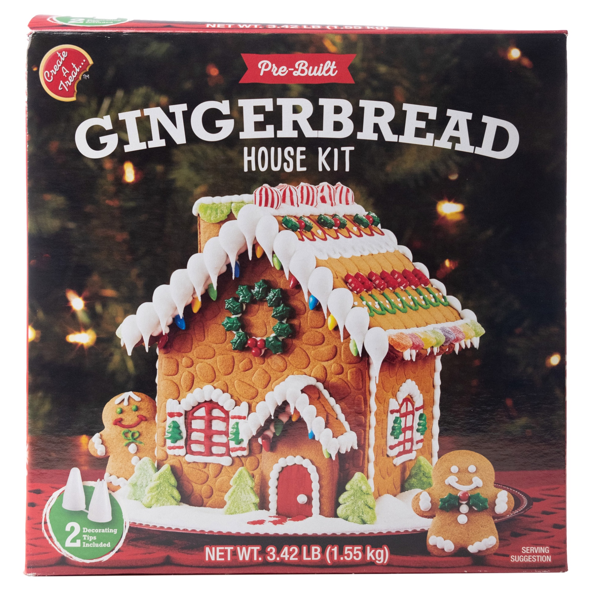 slide 1 of 1, Create A Treat Gingerbread House Kit Pre-Built, 55.6 oz