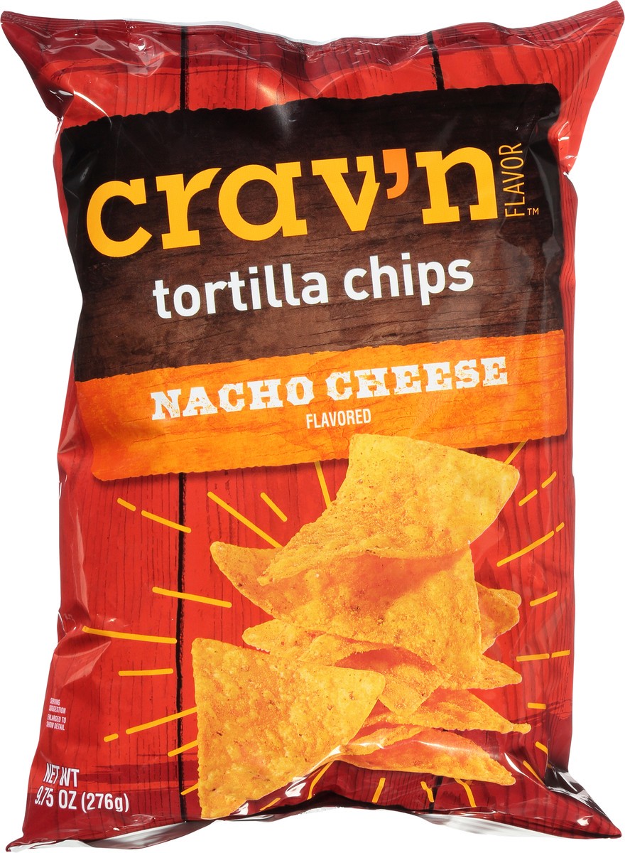 slide 15 of 17, Crav'n Flavor Nacho Cheese Flavored Tortilla Chips 9.75 oz, 