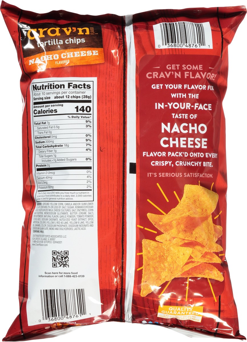 slide 8 of 17, Crav'n Flavor Nacho Cheese Flavored Tortilla Chips 9.75 oz, 