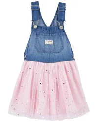 Oshkosh Baby Sparkly Tulle & Denim Jumper Dress Pink 9M