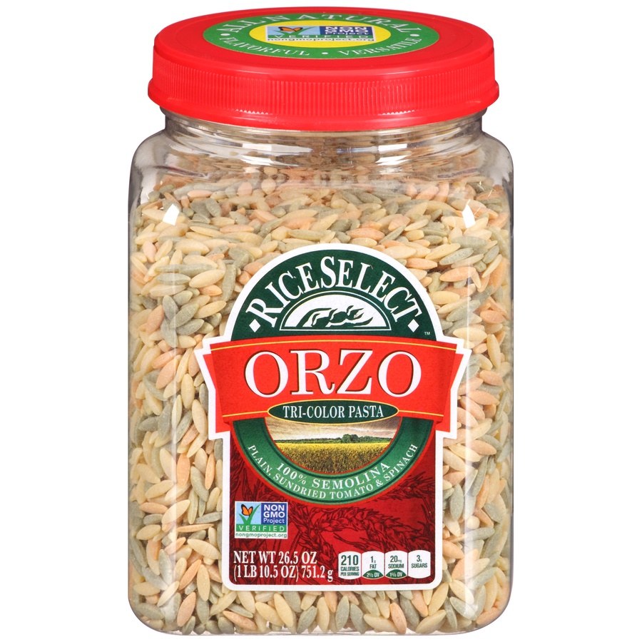 slide 1 of 8, RiceSelect Orzo, 26.5 oz