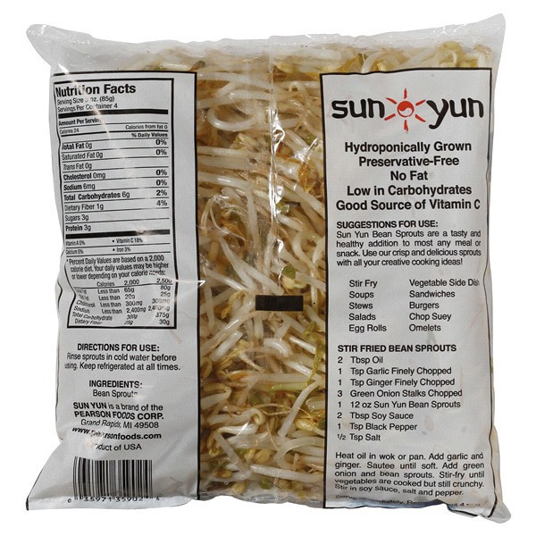 slide 4 of 5, Sun Yun Bean Sprouts 12 oz, 12 oz
